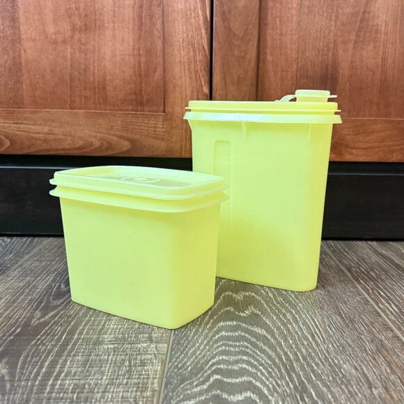 Vintage Tupperware Shelf Saver Stackable Container and Buddy Pitcher - Picture 1 of 16